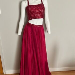 Sherri hill 2 piece evening gown